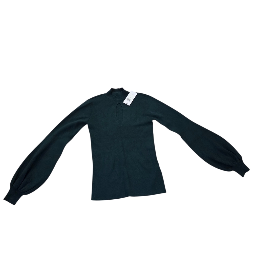 Guess darker green mock turtleneck keyhole long sleeve lightweight sweater,M.NWT